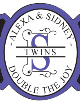 Baby Twins Cigar Band Template 06