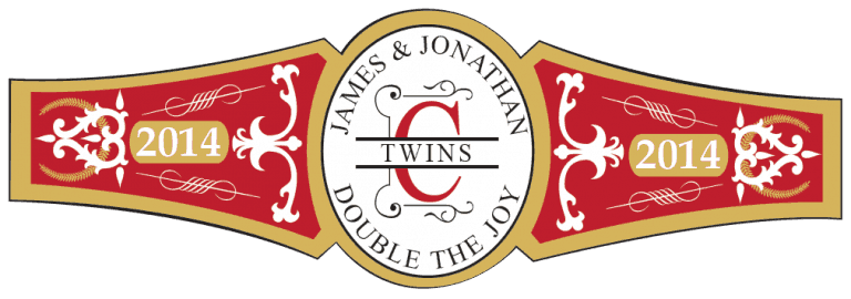 Baby Twins Cigar Band Template 08